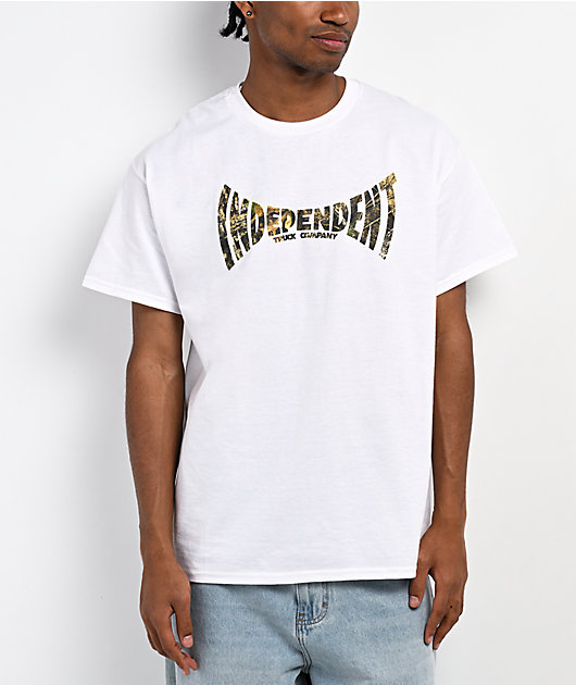 Independent x Realtree Span White Heavyweight T-Shirt
