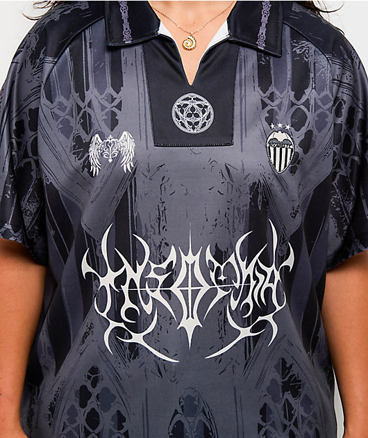 Insomnia Sinister Black & Grey Soccer Jersey