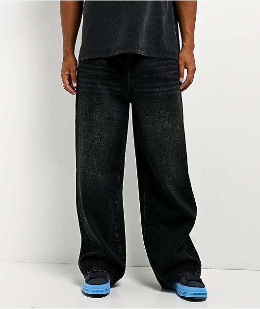 Insomnia Visuals Blade Black Wash Loose Fit Jeans