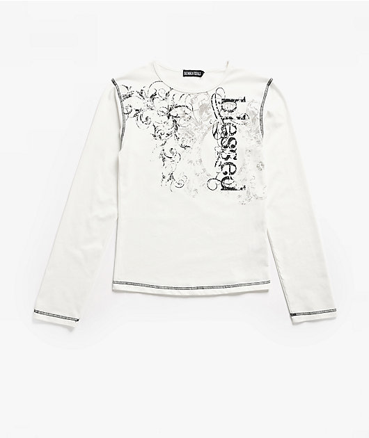 Insomnia Visuals Blessed White Long Sleeve T-Shirt