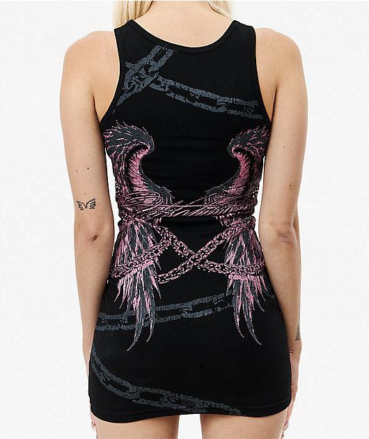 Insomnia Visuals Chains Black Tank Dress