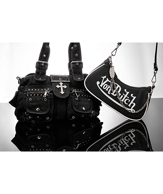 Insomnia Visuals Cross Black Handbag