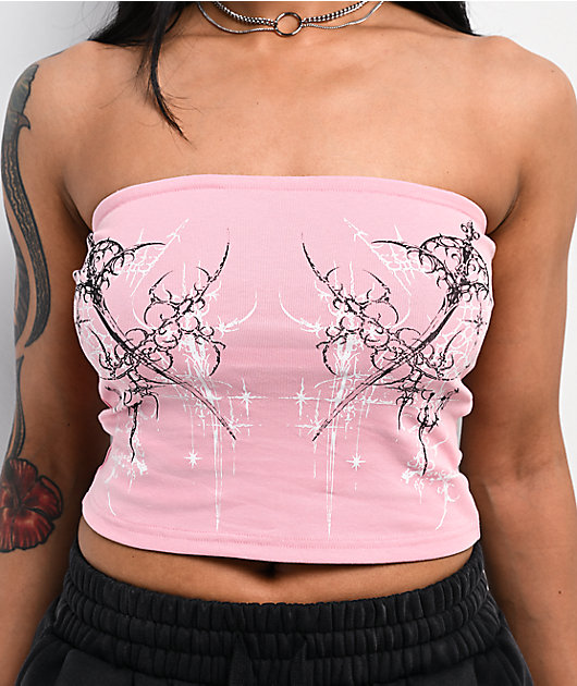 Insomnia Visuals Dagger Pink Tube Top