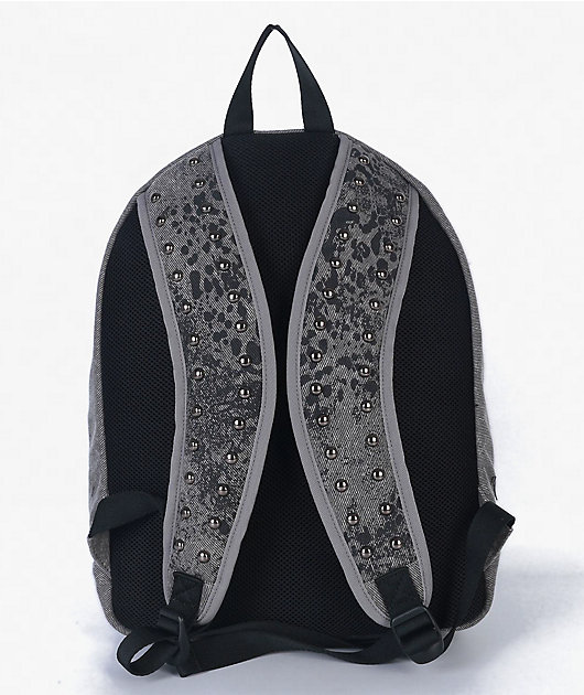 Insomnia Visuals Denim Cheetah Grey Backpack