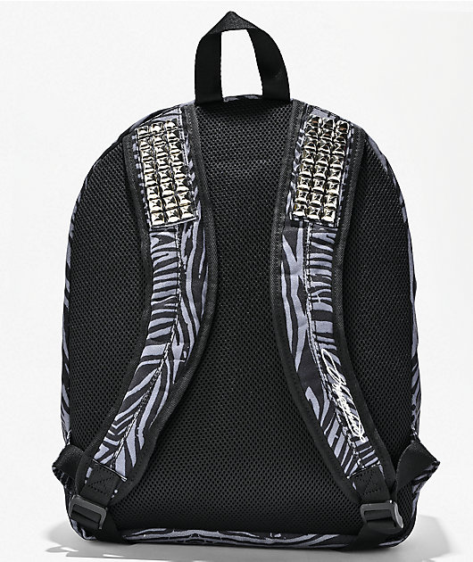 Insomnia Visuals Denim Tiger Grey Backpack