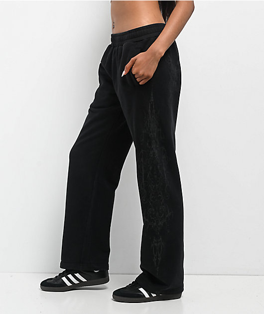 Insomnia Visuals Double Cross Black Sweatpants