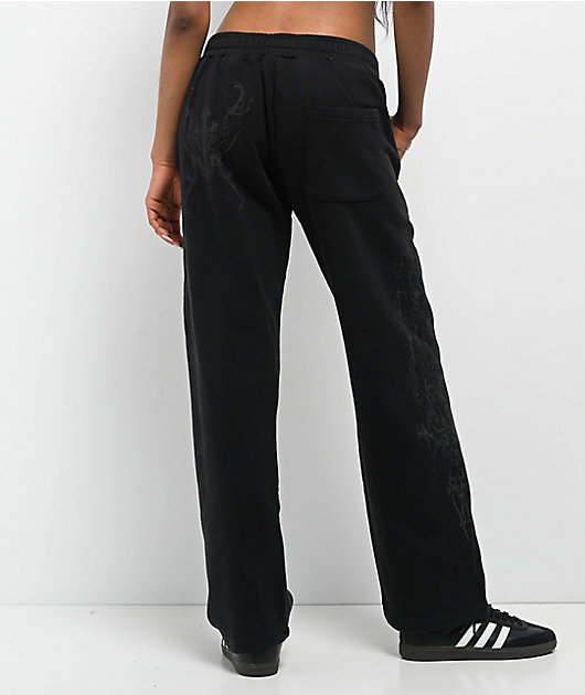 Insomnia Visuals Double Cross Black Sweatpants
