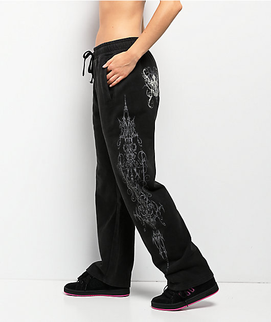 insomnia  Insomnia Visuals Double Cross Black Sweatpants | Zumiez