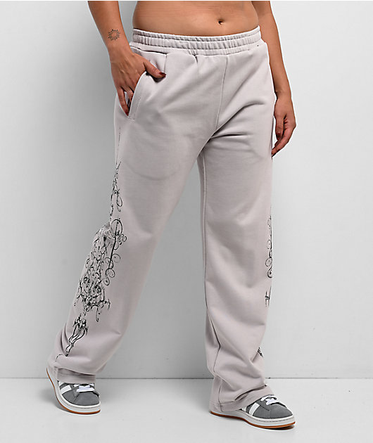Insomnia Visuals Double Cross Grey Sweatpants
