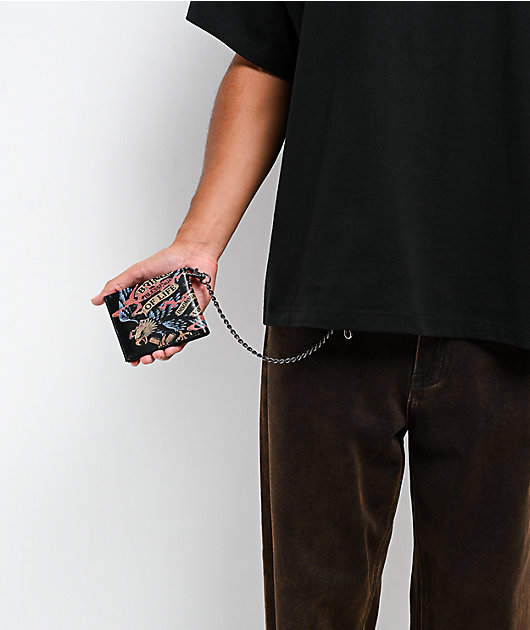 Insomnia Visuals Eagle Black Chain Wallet