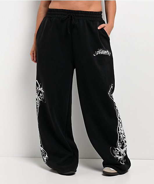 Insomnia Visuals Eternal Black Wash Sweatpants