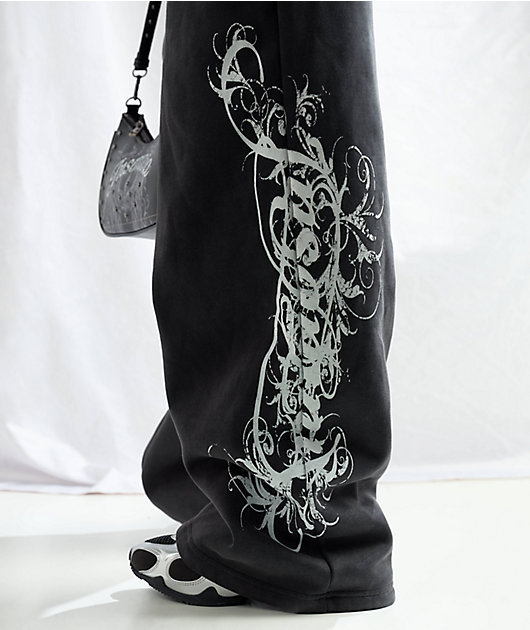 Insomnia Visuals Eternal Black Wash Sweatpants