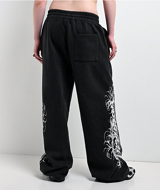 Insomnia Visuals Eternal Black Wash Sweatpants