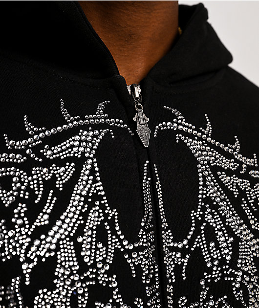 Insomnia Visuals Gargoyle Black Zip Hoodie