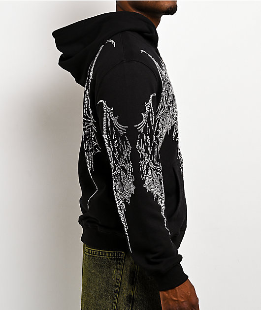 Insomnia Visuals Gargoyle Black Zip Hoodie