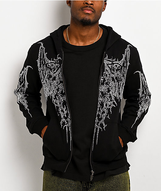 Insomnia Visuals Gargoyle Black Zip Hoodie | Zumiez