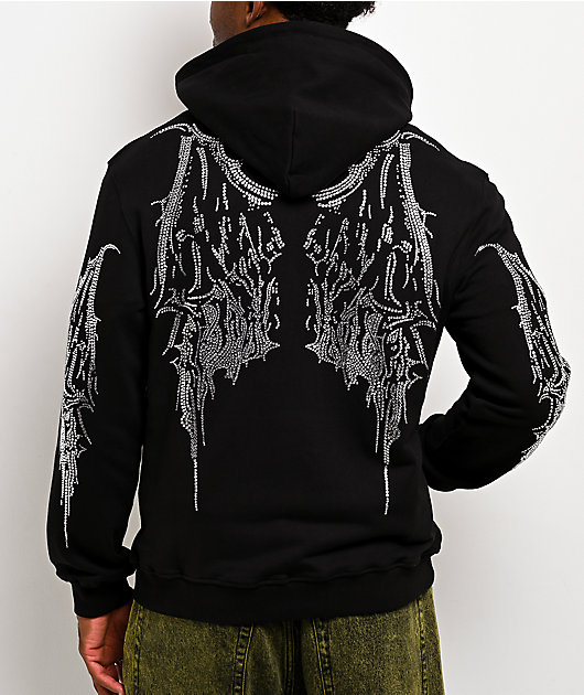 Insomnia Visuals Gargoyle Black Zip Hoodie