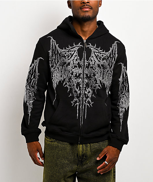 Insomnia Visuals Gargoyle Black Zip Hoodie | Zumiez