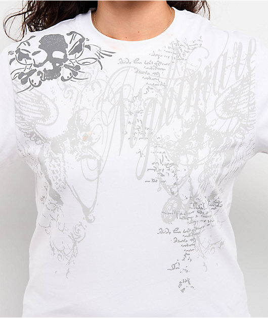 Insomnia Visuals Nightmare White Long Sleeve T-Shirt 
