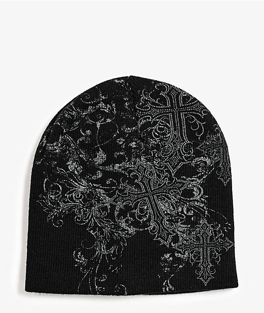 Insomnia Visuals Rosary Black Skully Beanie | Zumiez