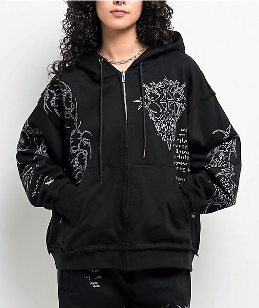 Insomnia Visuals Sigil Black Zip Hoodie | Zumiez