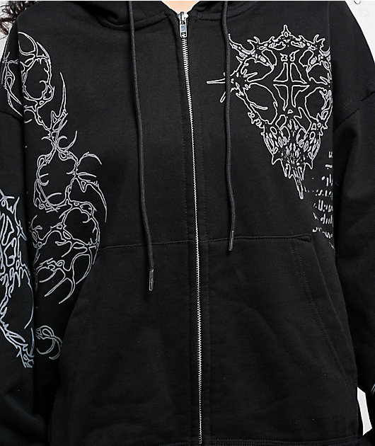 Insomnia Visuals Sigil Black Zip Hoodie