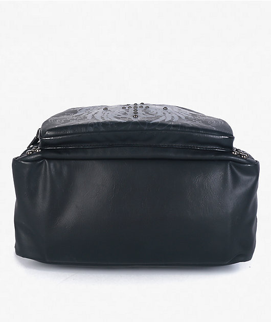 Insomnia Visuals Studded Cross Black Backpack | Zumiez