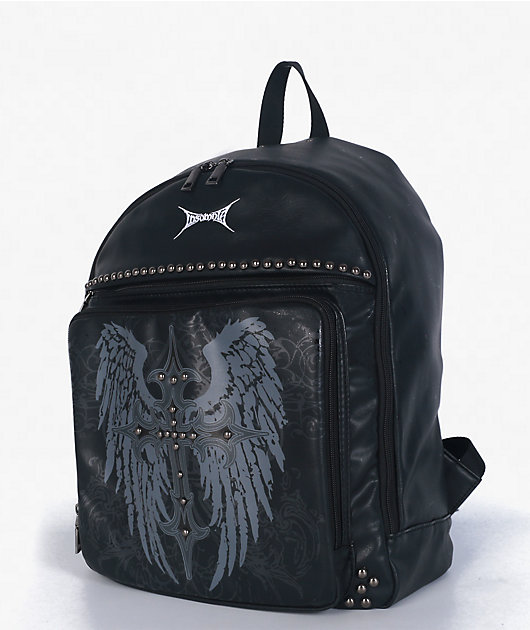Insomnia Visuals Studded Cross Black Backpack | Zumiez