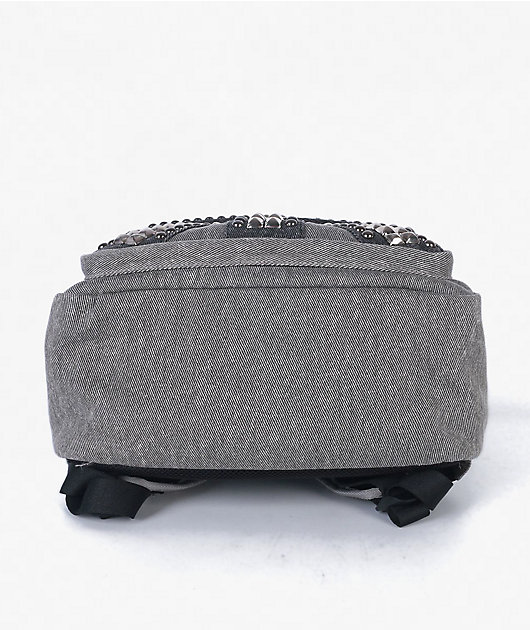 Insomnia Visuals Studded Flag Grey Backpack