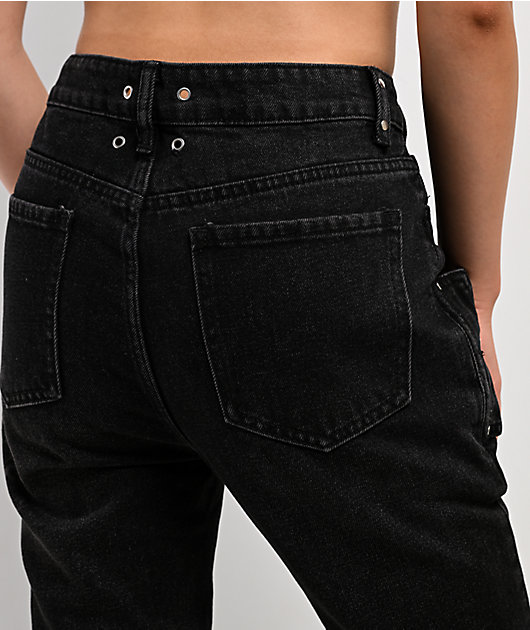 Insomnia Visuals Thorns Black Wash Mid Rise Flare Jeans | Zumiez
