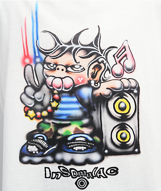 Insomniac On The Block White T-Shirt