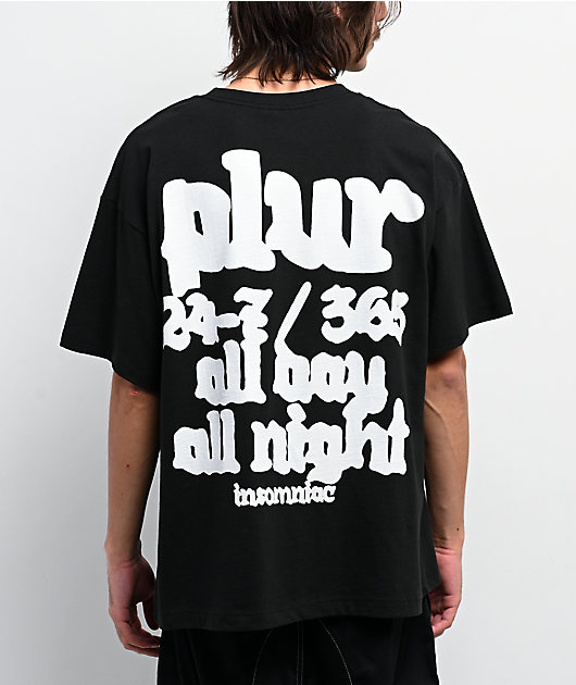 Insomniac PLUR Stone Black T-Shirt