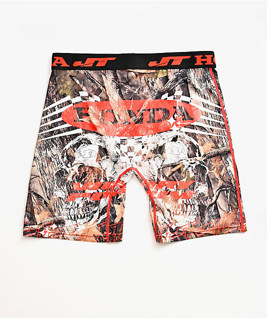 JT Racing x Honda Double Skull Camo Boxer Briefs
