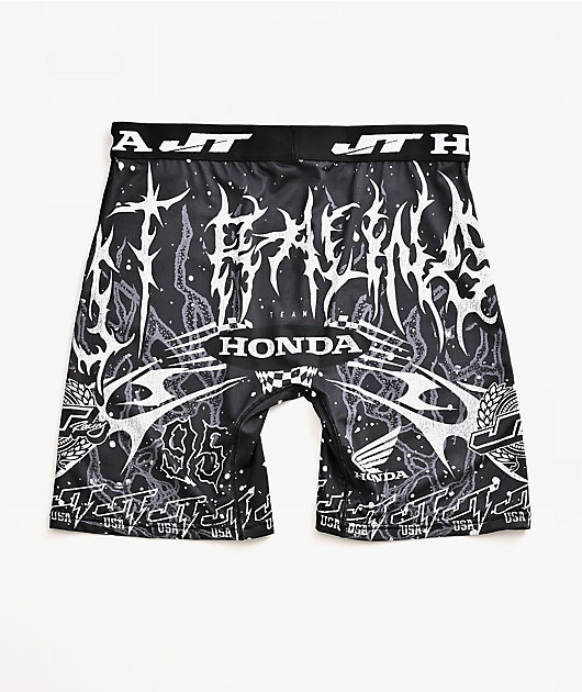 JT Racing x Honda Splatter Black Boxer Briefs