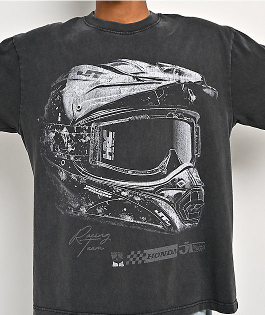 JT Racing x Honda Vintage Black T-Shirt | Zumiez