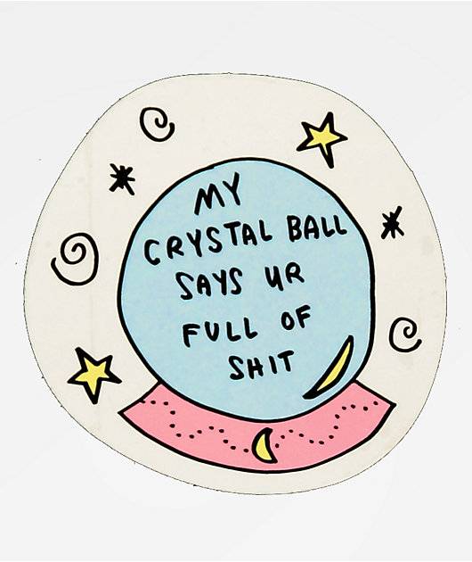 JV by Jac Vanek Crystal Ball Sticker