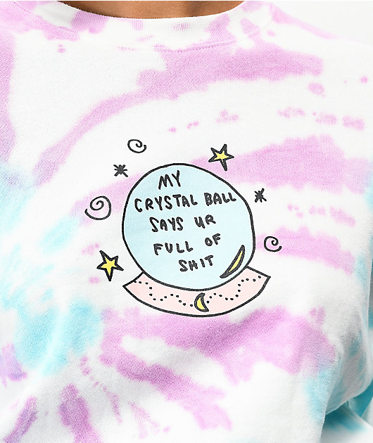 JV by Jac Vanek Crystal Ball Tie Dye Crewneck Sweatshirt