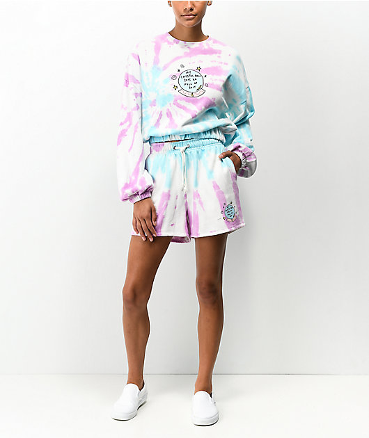 JV by Jac Vanek Crystal Ball Tie Dye Sweat Shorts