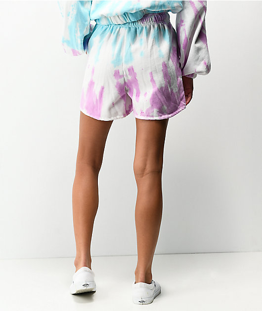 JV by Jac Vanek Crystal Ball Tie Dye Sweat Shorts