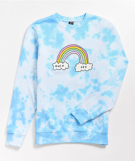 Jv By Jac Vanek F Off Blue Crew Neck Sweatshirt Zumiez