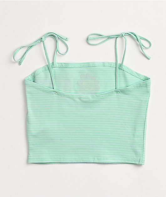 JV by Jac Vanek Feelings Blue Crop Tank Top