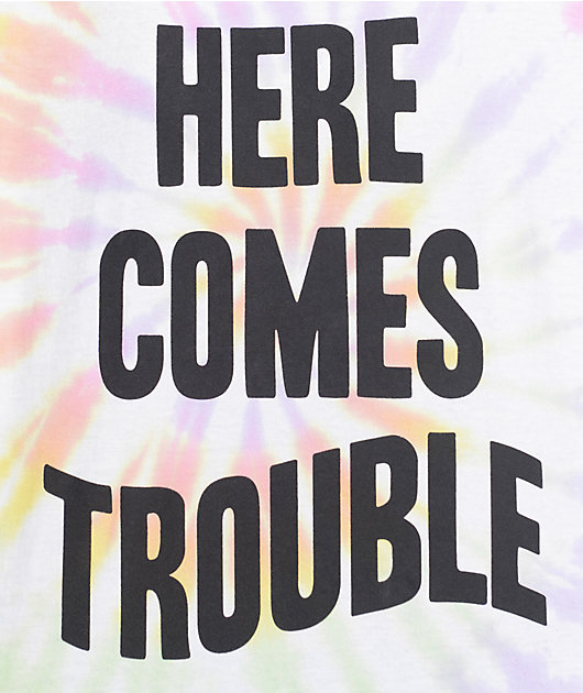 Jv By Jac Vanek Here Comes Trouble Tie Dye T Shirt Zumiez