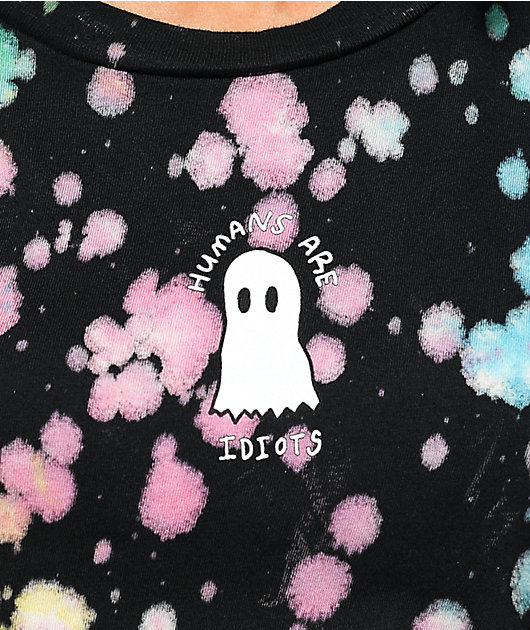 JV by Jac Vanek Humans Idiots Splatter Black T-Shirt