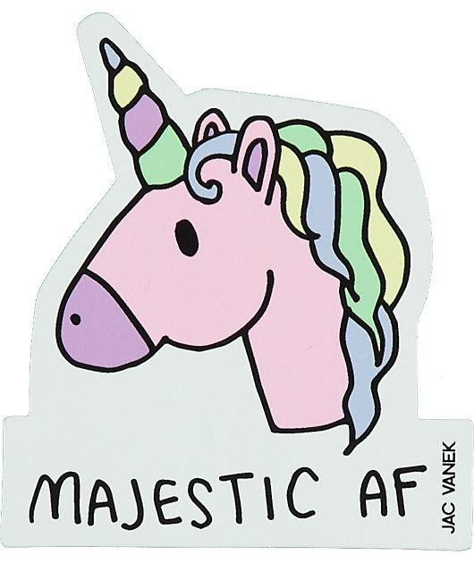 JV by Jac Vanek Majestic AF pegatina