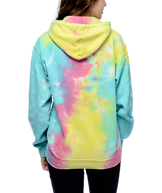 JV by Jac Vanek Pizza Nerd Tie Dye Hoodie
