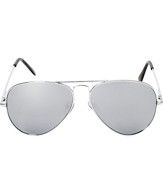 Jack Martin Aviator Silver Sunglasses