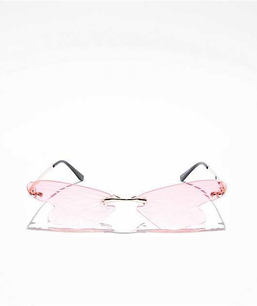 Jacks Pink Butterfly Sunglasses