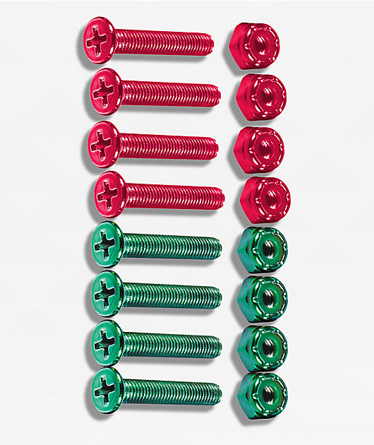 Jacuzzi New Wave Salmon & Mint 1" Skateboard Hardware