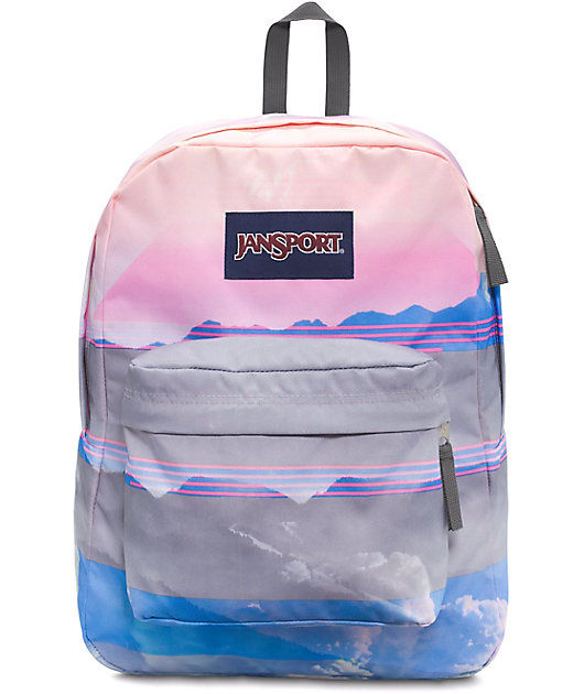 jansport sky blue backpack