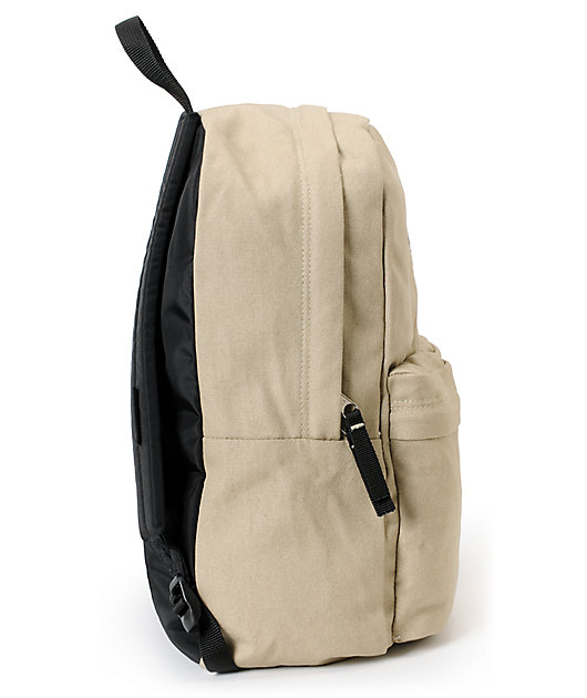 jansport beige backpack